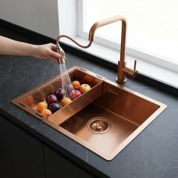 copper-kitchen-sink-with-fruit-faucet